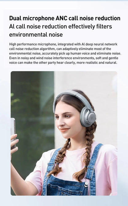 1MORE SonoFlow S kabellose Bluetooth-Kopfhörer mit Geräuschunterdrückung 42dB ANC Hi-Res Audio 90H Akkulaufzeit Over-Ear-Headset