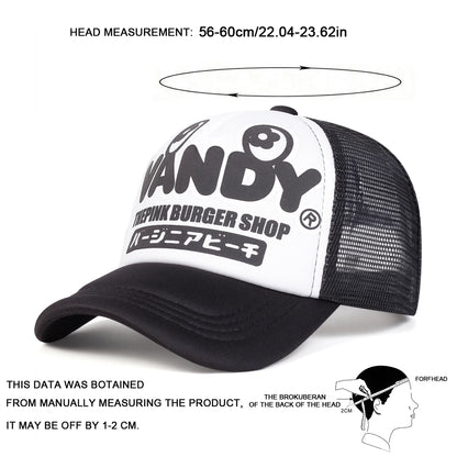 Gorras de béisbol unisex con letras VANDY impresas, para primavera-verano, al aire libre, ajustables, informales, gorras tipo «dad hat», gorras de protección solar, gorras deportivas