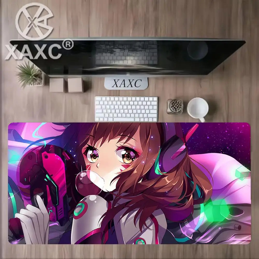 Großes Overwatch-Mauspad Kawaii XXL PC-Computer-Schreibtischmatte Gamer-Büroteppich Tastatur-Tisch Gaming-Zubehör MousepadXAXC