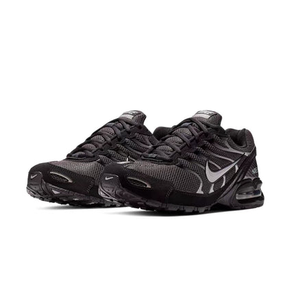 Nike Air Max Torch 4 Men's Low-Top Casual Running Shoes – Black/Silver, Lace-Up, Cushioned Sole, Breathable & Tough 343846-002