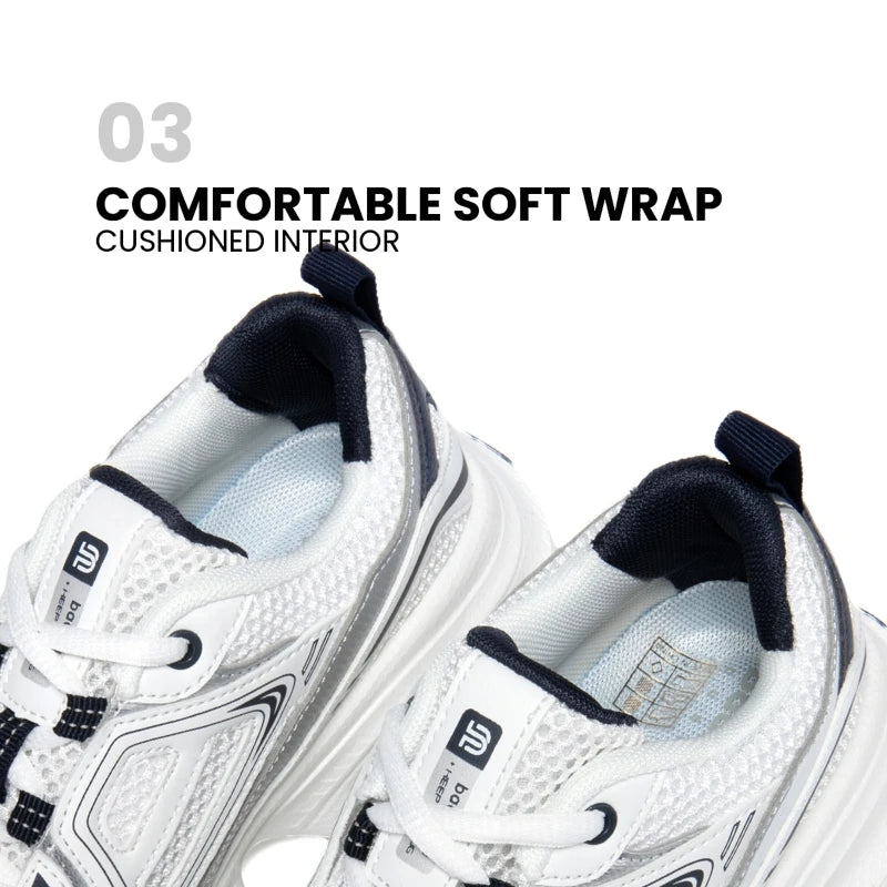 Baasploa Women Sports Shoes Outdoor Lightweight Breathable Jogging Sneakers Female Casual Mesh Anti-slip Lace Up Running Shoes