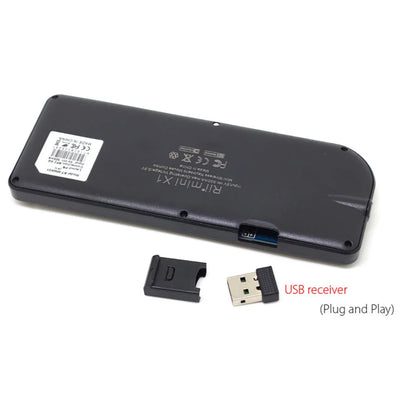 Teclado Mini Sem Fios Original Rii X1 2.4GHz Inglês/RU/ES/FR com TouchPad para Android TV Box/PC/Portátil