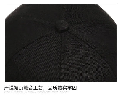 Four Seasons HatsMen Trendy Black Retro brooklyn Letter Embroidery Baseball Cotton Adjustable Casual Hat Hip Hop Sun Hats