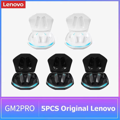 Auricolari wireless Lenovo GM2 Pro TWS Bluetooth 5.3 – Auricolari HD con controllo touch e microfono, cuffie sportive impermeabili