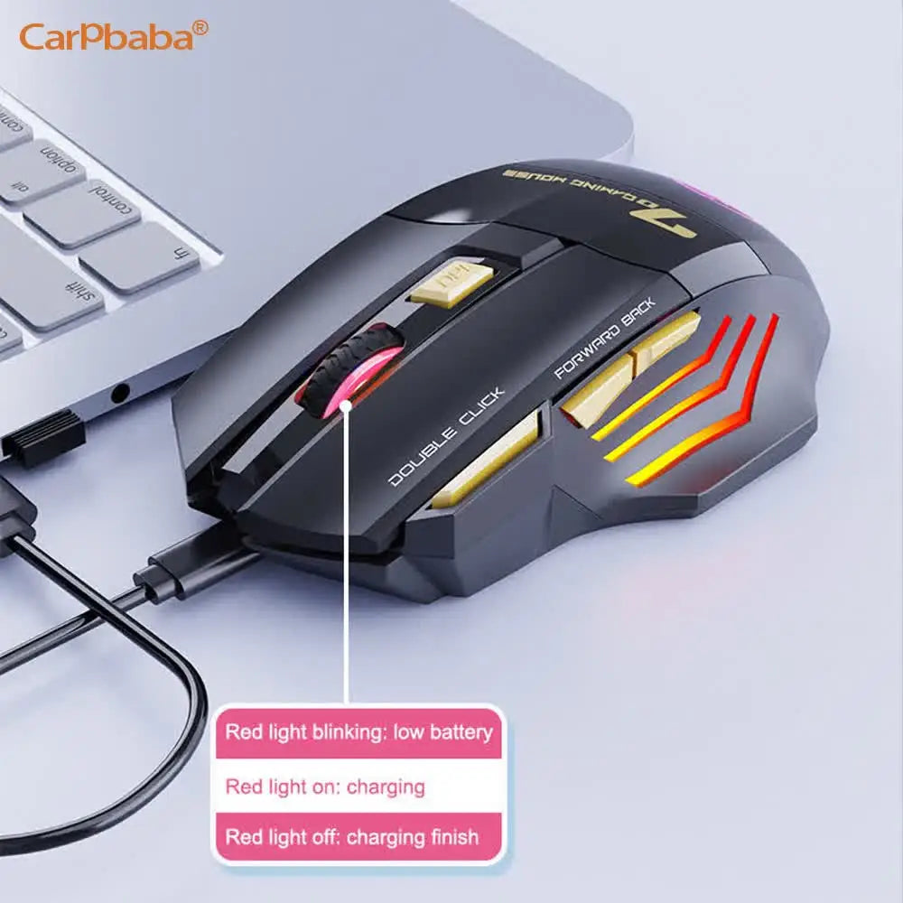 Wireless Mouse Bluetooth Wireless Mouse Rechargeable Computer Mouse Gamer Ergonomic Gaming Mause RGB Backlit Silent Mice For PC
