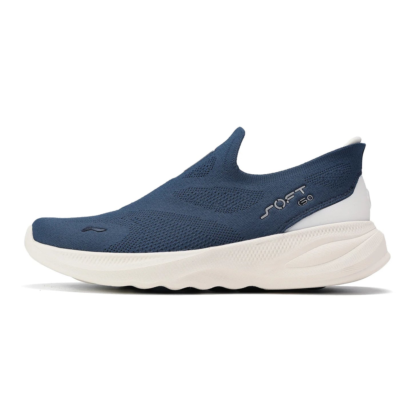 Li-Ning férfi SOFT GO 2 KNIT belebújós, casual gyaloglócipő, párnázott, kényelmes és stabil LiNing hálós jogging és mindennapi sport sneakers AGLV017