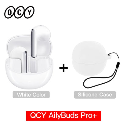 QCY HT10 AilyBuds Pro+ ANC Wireless Earbuds – Hi-Res LDAC Bluetooth 5.3 Earbuds, 6 Mic AI HD Call, Adaptive Noise Cancelling TWS Earphones with Multipoint Connection