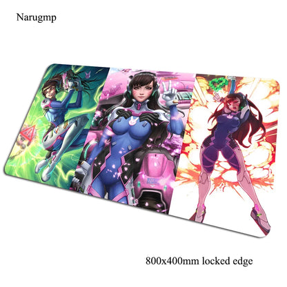 Overwatch Mauspad 80x40cm Gaming-Mauspad Halloween-Geschenk großes Mauspad Gamer-Computertischmatte Notebook-Mousemat PC