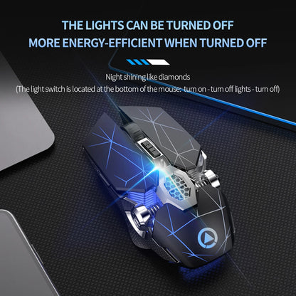 2.4G Wireless Mouse 6D Optical Rechargeable Wireless Mouse Noiseless Mice DPI1600 for Macbook PC Laptop