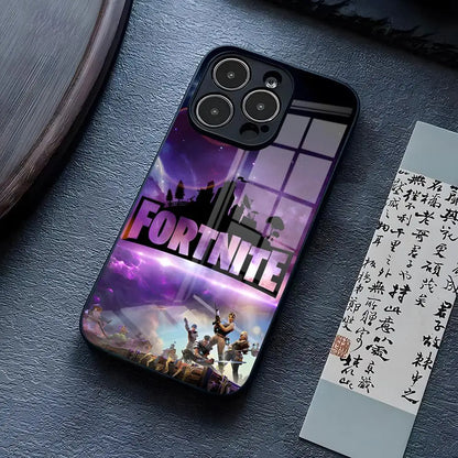 B-Battle-R-Royales-F-FortniteS Phone Case For IPhone 17 Pro Max 15 Pro 14 12 11 13 Mini X XR XS 16 Plus SE Glass Cover