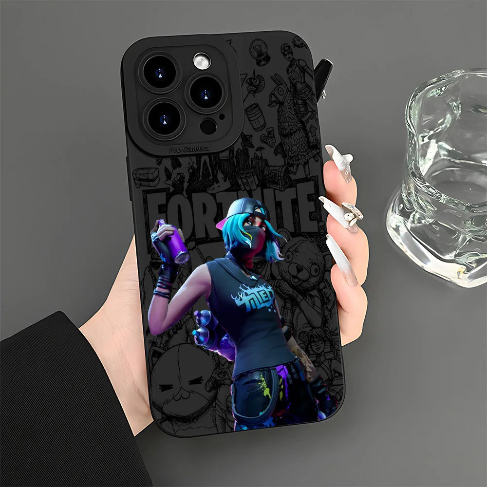 Capa de Telemóvel Fortnite para Samsung Galaxy A37 A57 A25 A56 A16 A06 A35 A05s A15 A34 A24 A05 A13 A73 A53 A23 A03 A13 4G 5G
