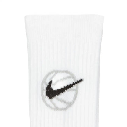 Nike EVERYDAY CREW: Stijlvolle, comfortabele, antislip en duurzame unisex zachte basketbalsokken (3-pack) DA2123-100