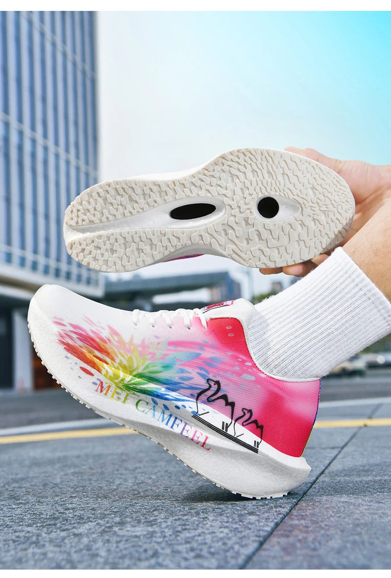 2026 New Eagle Pattern Running Shoes Carbon Plate Marathon Sports Shoes Ultra-light Breathable Cushioning Training Running Shoes