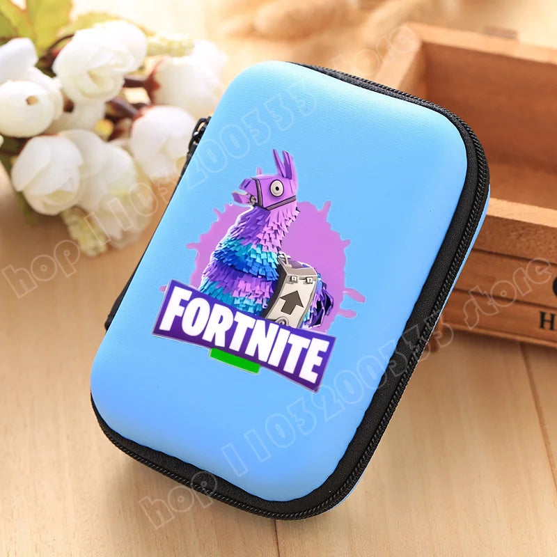 Nova Bolsa de Arrumação Fortnite Multifuncional para Cabos de Dados, Carregadores e Auriculares, Bolsa Protetora de Viagem, Presente de Aniversário para Crianças