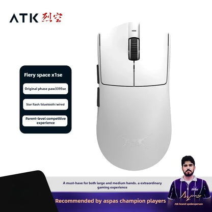 Neue ATK X1 SE Starlight kabellose leichte Gaming-Maus PAW3395 26K DPI Hub Page Driver 1000Hz – Gaming-Maus und PC-Spieler-Zubehör