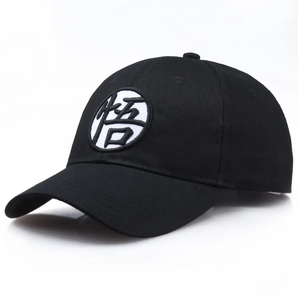 Dragon Ball Son Goku -baseball-lippis, jossa on korkealaatuinen brodeerattu painatus; unisex-kesälippis, pyöreä kruunu, leveä lieri, duckbill-malli