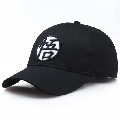 Dragon Ball Son Goku -baseball-lippis, jossa on korkealaatuinen brodeerattu painatus; unisex-kesälippis, pyöreä kruunu, leveä lieri, duckbill-malli