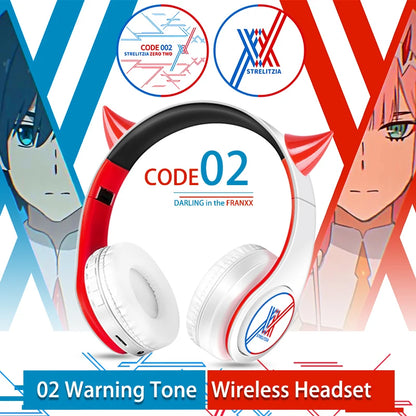 Miku Nakano Sanjiu Bluetooth 5.0 Over-Ear-Anime-Kopfhörer – Kabelloses Stereo-Gaming-Headset mit tiefem Bass, Mikrofon & TF-Kartenunterstützung