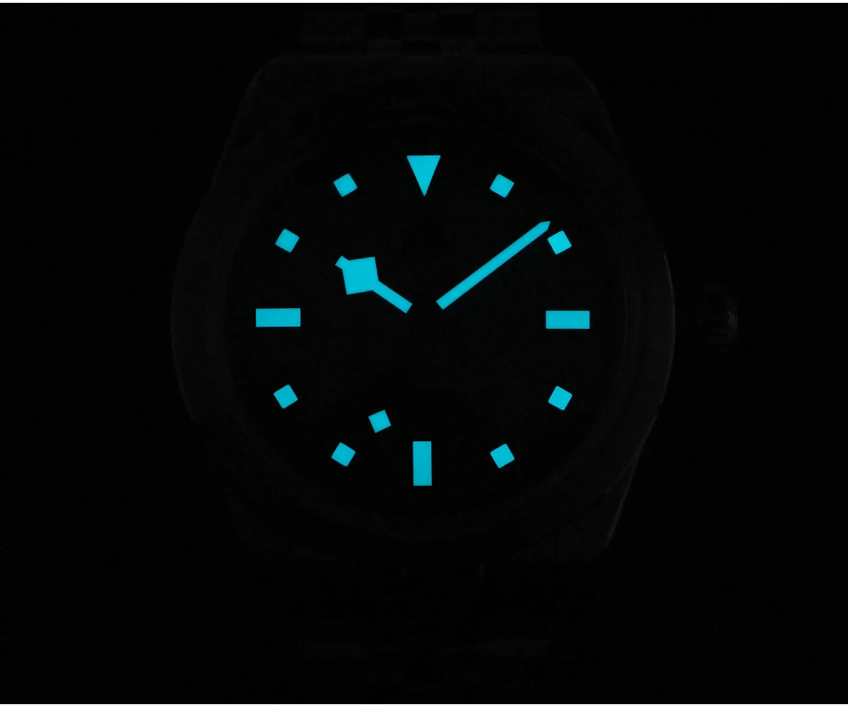 San Martin 38mm Men Sport Watch Fashion Luxury Explore Climbing Automatic Mechanical Sapphire Waterproof 5 Links Bracelet BGW-9