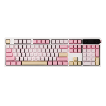 Teclado Mecânico EPOMAKER TH108 PRO 100% Full-Size Hot-Swap com Fio/BT/2.4Ghz sem Fios, Ecrã, Botão Rotativo e Bateria de 10000mAh