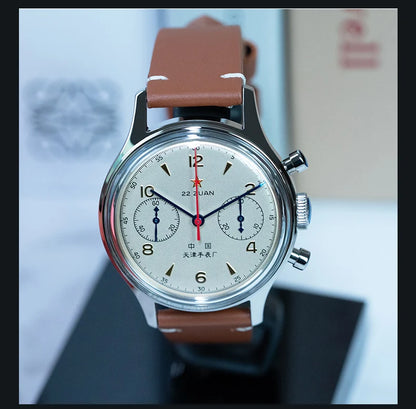 Seagull 1963 International Edition Herren-Mechanikuhr Pilotenuhr ST1901 Retro-Chronograph Armbanduhr Air Force Aviation Neu