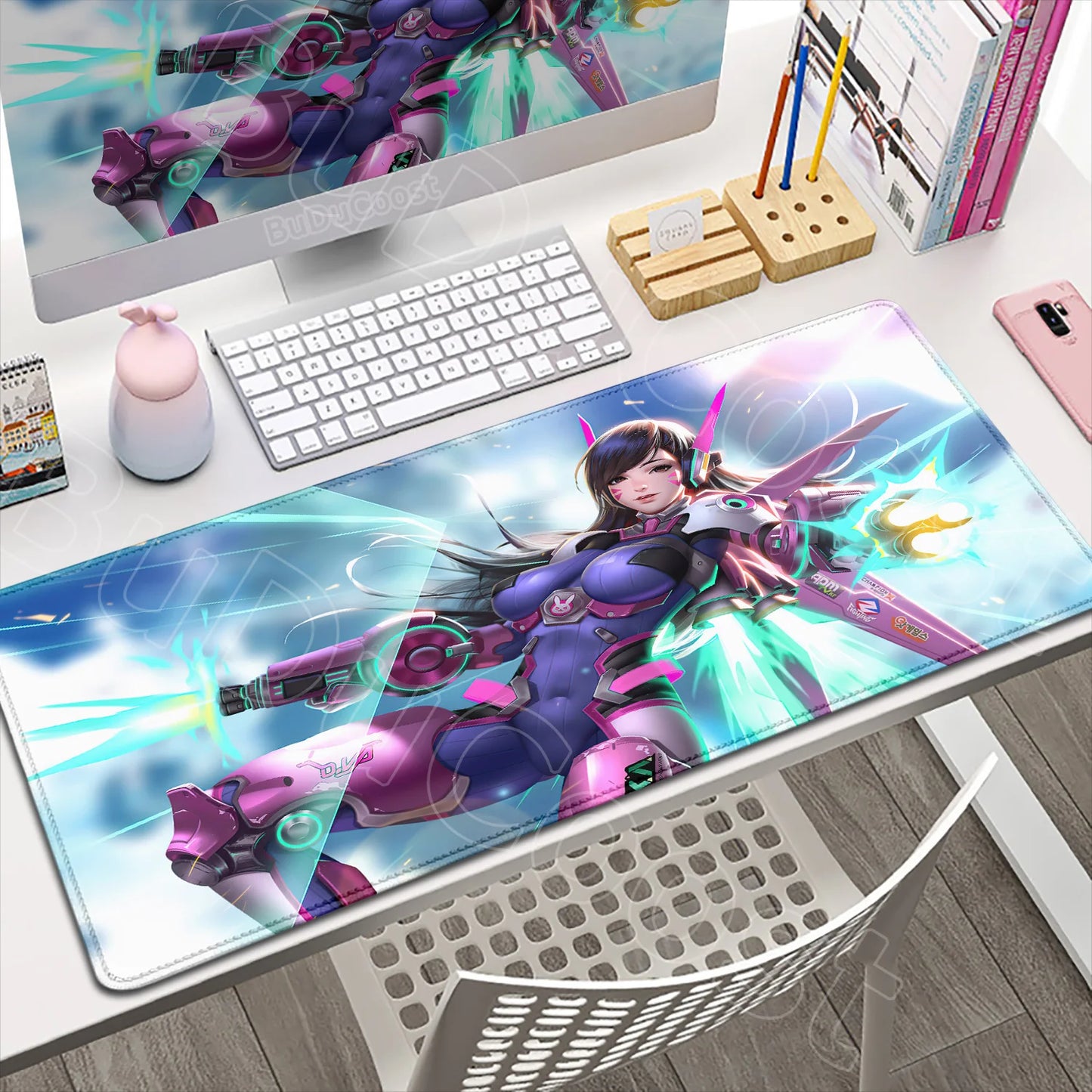 Produit gaming premium Fraquane, Large XXL DIY Cool Overwatch Mouse Pad Keyboard Table Gaming Accessories Non-Slip Rubber Edge locking spped Laptop Rug desk Mat