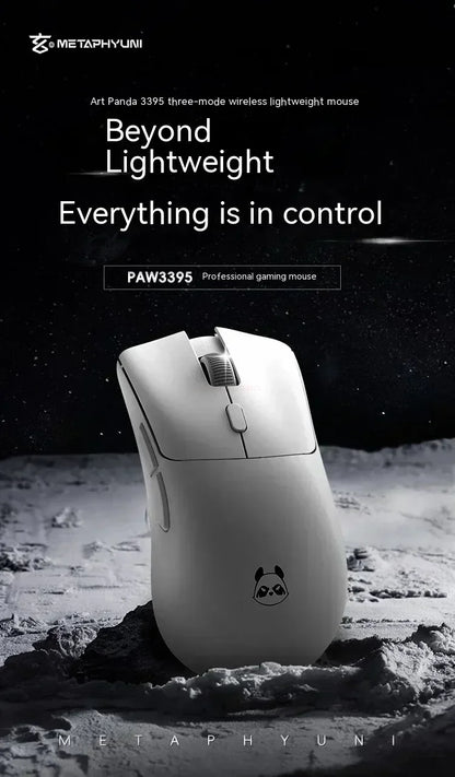Metaphyuni Metapanda P1 kabellose Maus P1 Pro Max PAW3395, geringe Latenz, leichte E-Sports-Gaming-Maus, ergonomisch, Geschenk für PC-Gamer