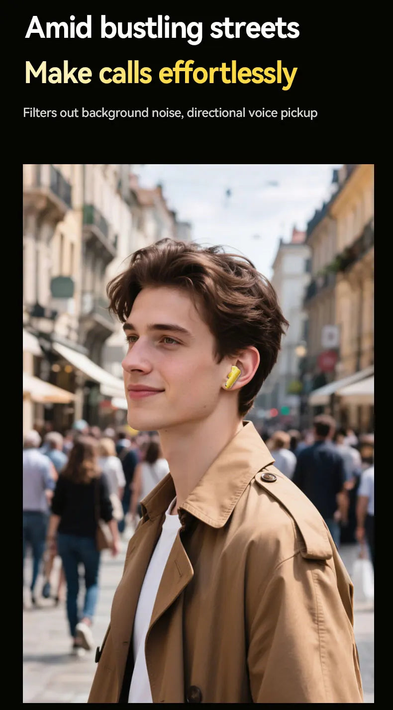 Acer Ohr548 Wireless Bluetooth Headphones with In-Ear Design, Anc Call Noise Reduction, Charging Case, Stereo Sound Effect, Low Latency for Gaming, Comfortable Fit for Sports, Running, and Fitness