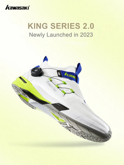 Kawasaki King Series 2.0 Professional Badminton Shoes For Men Women Anti-Twist Sports Original Men's Tennis Shoes Sneakers A3311