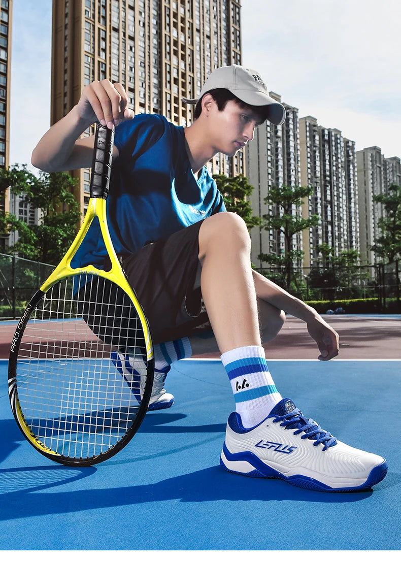 Dámské a pánské prodyšné tenisové boty, sportovní obuv, volejbalové boty, profesionální badmintonové tenisky