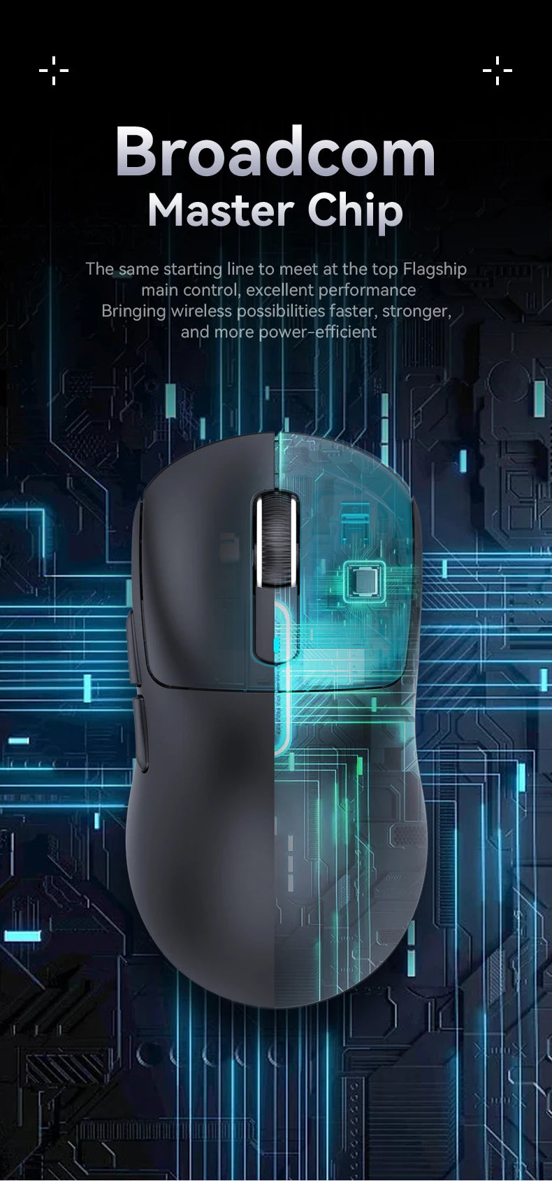 ATTACK SHARK X3 Wireless Gaming Mouse, Tri-Mode Bluetooth Gaming Mouse with PAW3395 Sensor, 26,000 DPI, 4K Polling Rate, RGB Gaming Mouse