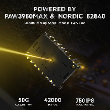 ATTACK SHARK R11 ULTRA hiilikuituinen langaton pelihiiri, 8000Hz, PAW3950MAX, 42000DPI, kevyt 49g, 20000FPS, Nordic 52840