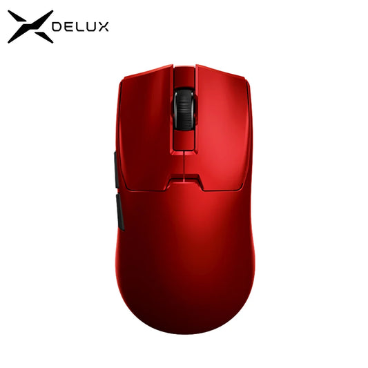Delux M800mini kabellose Gaming-Maus, 46g leicht, PAW3395/PAW3311, 1KHz Abfragerate für PC-Gamer mit kleinen bis mittelgroßen Händen