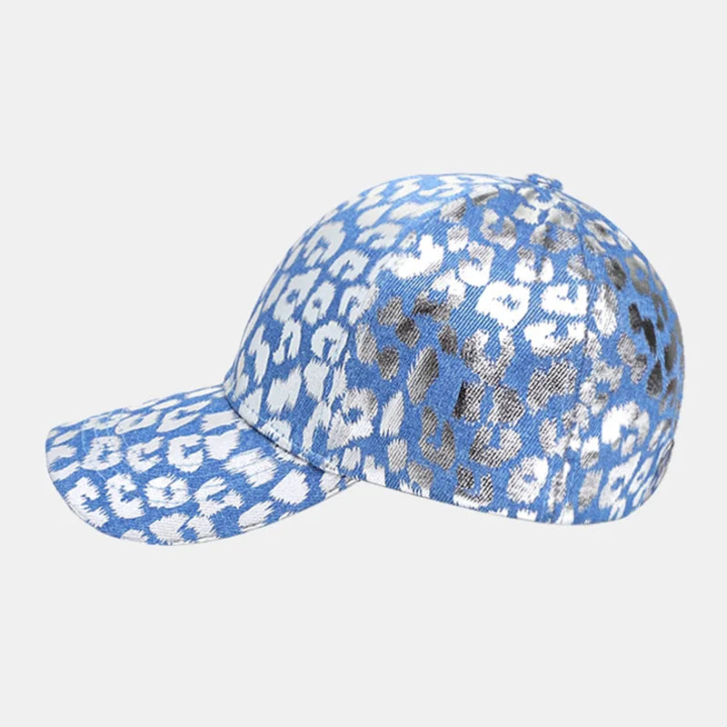 Leopard Print Plain Color Baseball Cap Breathable Sunshade Warm Couple Hat For Forthe four seasons