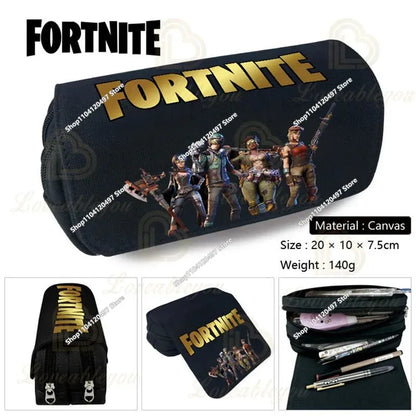 3pcs/set Fortnite Game Backpack Anime Cartoon Large Capacity Student Shcool Bags Pencil Bag Kawaii Lunch Bag Birthday Gifts
