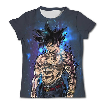 Cartoon Anime 7 Dragon Ball T-shirt for Children and Boys Cartoon T-shirt Short Sleeved Summer Men's Top Short Sleeved T-shirt
