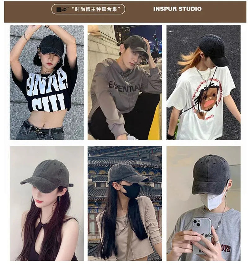 Jednobarevné módní baseballové čepice pro muže, streetwearová čepice pro ženy, snapback kšiltovka, ležérní dad hat, hip-hopová čepice