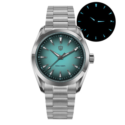 Watchdives WD0006B VH31 Quartz Wristwatches White MOP Dial AR Sapphire Luminous BGW9 100M Waterproof 38Mm Stainless Steel Watch
