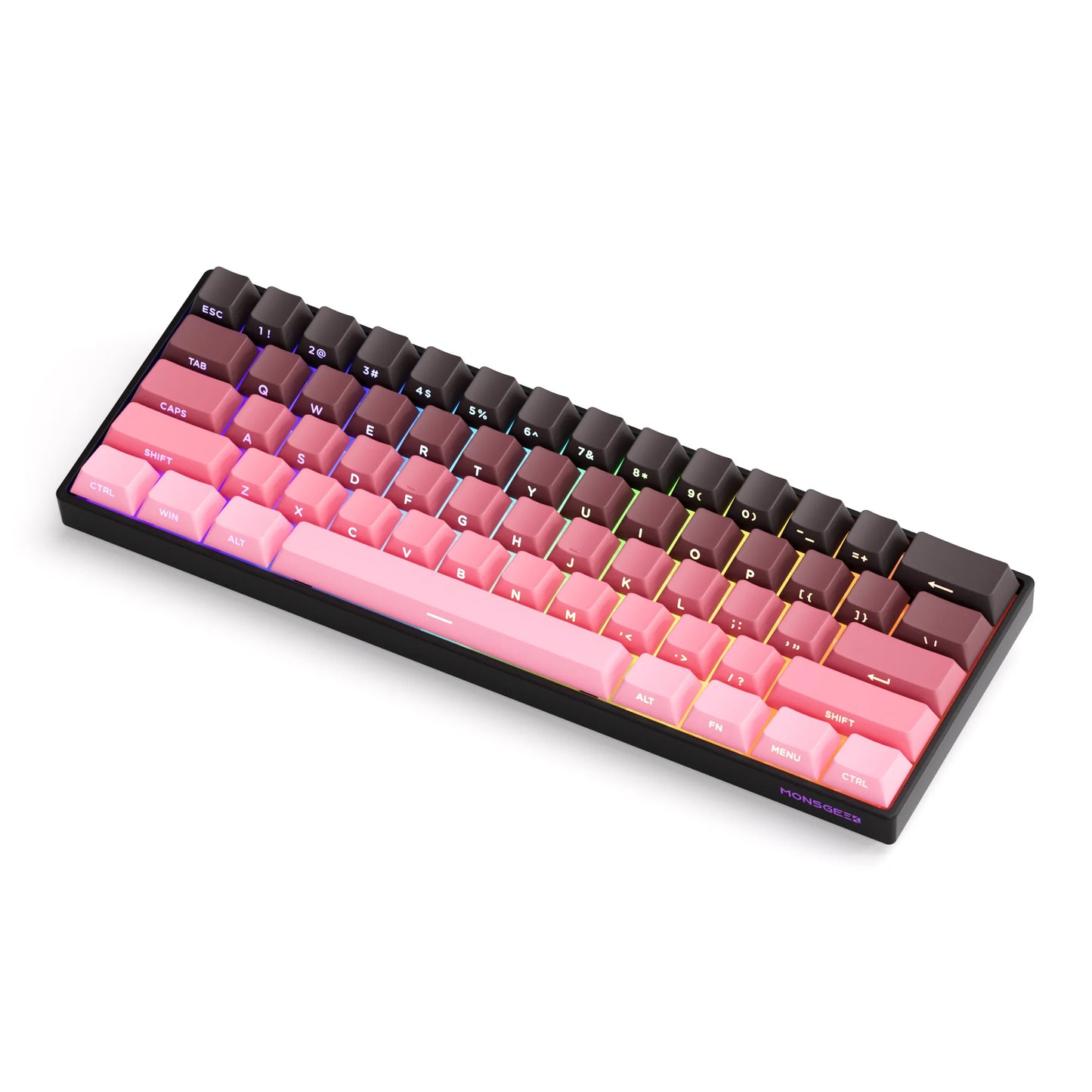 Teclado Mecânico Akko MonsGeek FUN60 com Switch Magnético, 60%, Teclado Gaming, Rapid Trigger 0.01mm, 8K, ARGB, HE/TMR, Teclado Personalizado