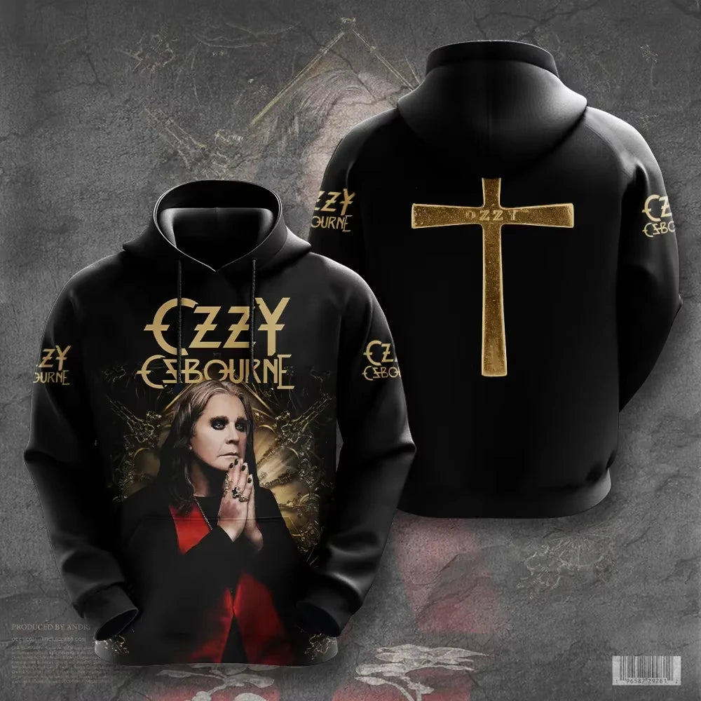 Men's Hoodie New Rock Ozzy Osbourne Band 3d Print Hoodies Men Women Fashion Street Hoodie Sweatshirt Women Coat Hip Hop Sudadera, Produit gaming premium Fraquane