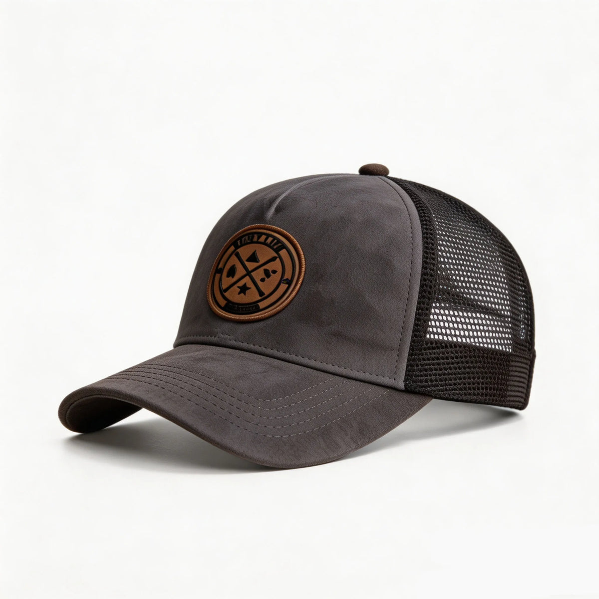 Șapcă de baseball din plasă de vară pentru femei și bărbați, șapcă din piele de căprioară uni, cu patch și închidere snapback, casual, respirabilă, unisex, de stradă, hip-hop, șepci de camionagiu