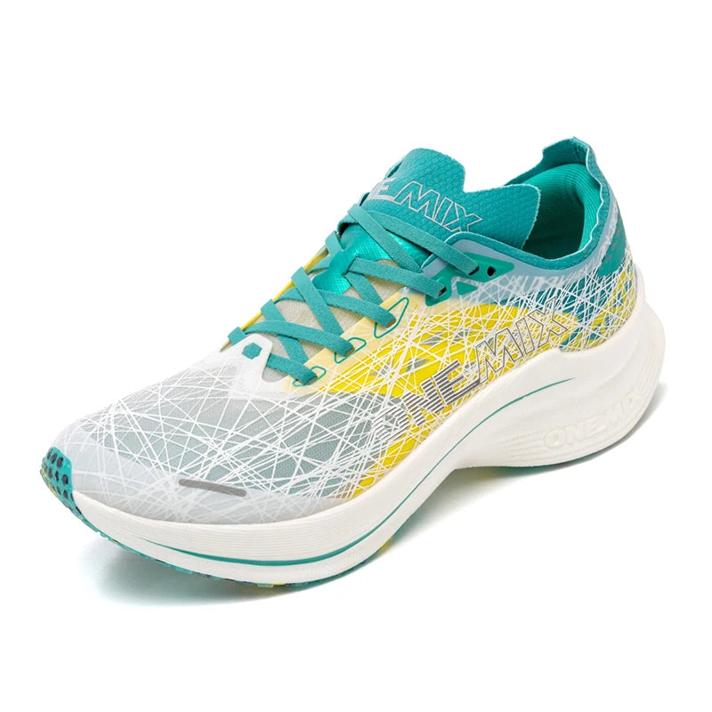 ONEMIX New Nylon Carbon Plate Marathon Running Shoe Pro Tests Stable Support For Shock-Absorbing Ultralight Bounce Sneakers
