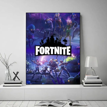 Αφίσα-αυτοκόλλητο cool F-FORTNITE υψηλής ευκρίνειας, ιδανική για αναβάθμιση των τοίχων στο σπίτι και στο δωμάτιο, διαθέσιμη σε ποικιλία στυλ.
