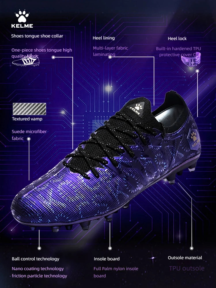 KELME Fußballschuhe für Erwachsene, Herren Disease Electric 3.0, kurze Stollen MG, professionelle Spiel- und Trainingsschuhe, atmungsaktiv