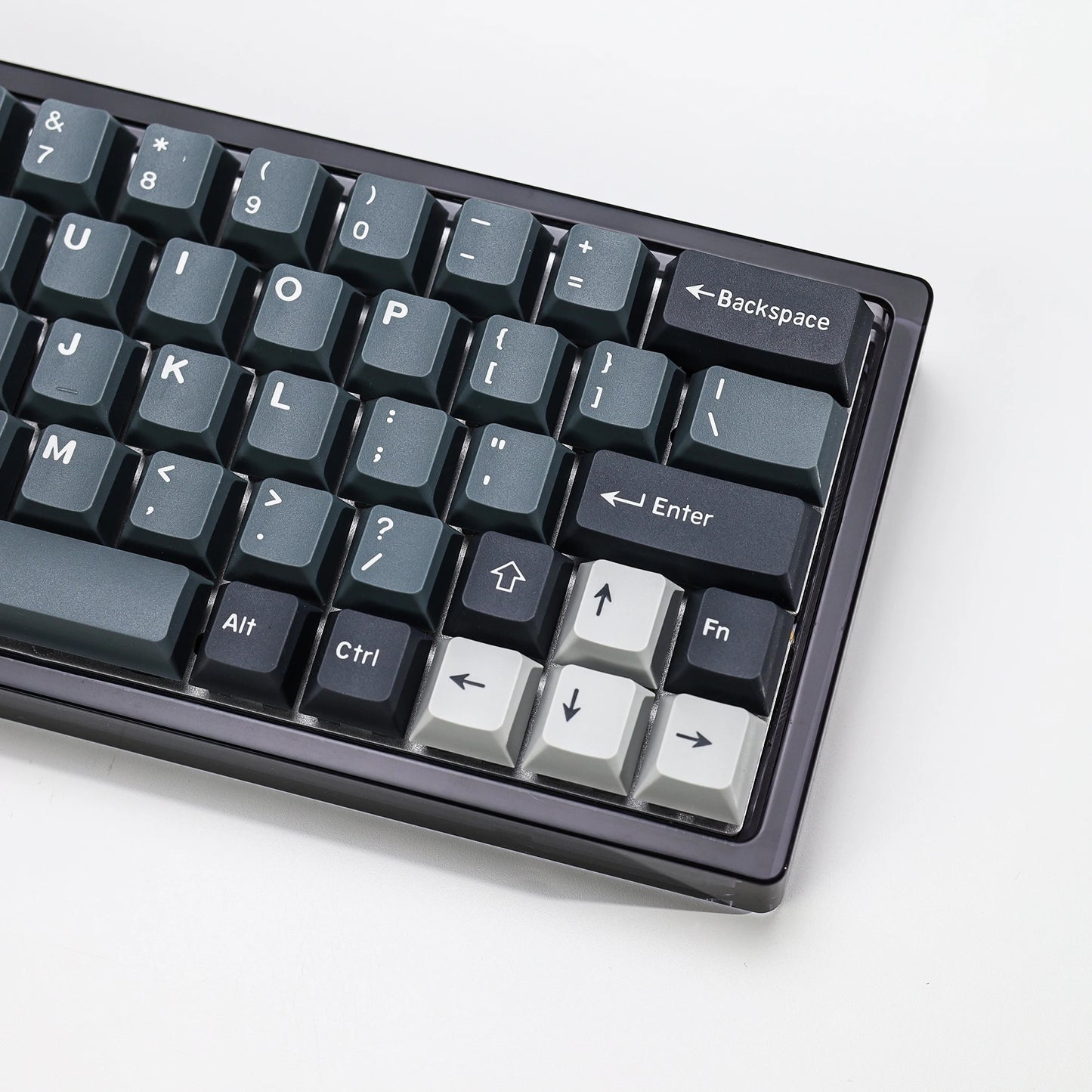 KBDiy 174 Teclas/Conjunto PBT GMK Apollo Keycap Double Shot Minimalista ISO Perfil Cherry para Teclado Mecânico Gaming Keycaps para MX