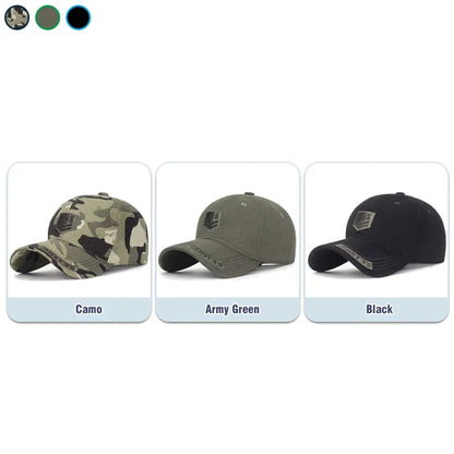 Frühling- und Herbst-Baseballkappe aus weicher Baumwolle für den Outdoor-Bereich, vielseitig kombinierbar, mit Sonnenblende, im Camouflage-Design