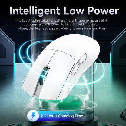 Attack Shark X11&R1 Tri Mode Bluetooth Wireless Mouse With Charger Base RGB Ergonomics Mice Lightweight PC Gamer Accessories