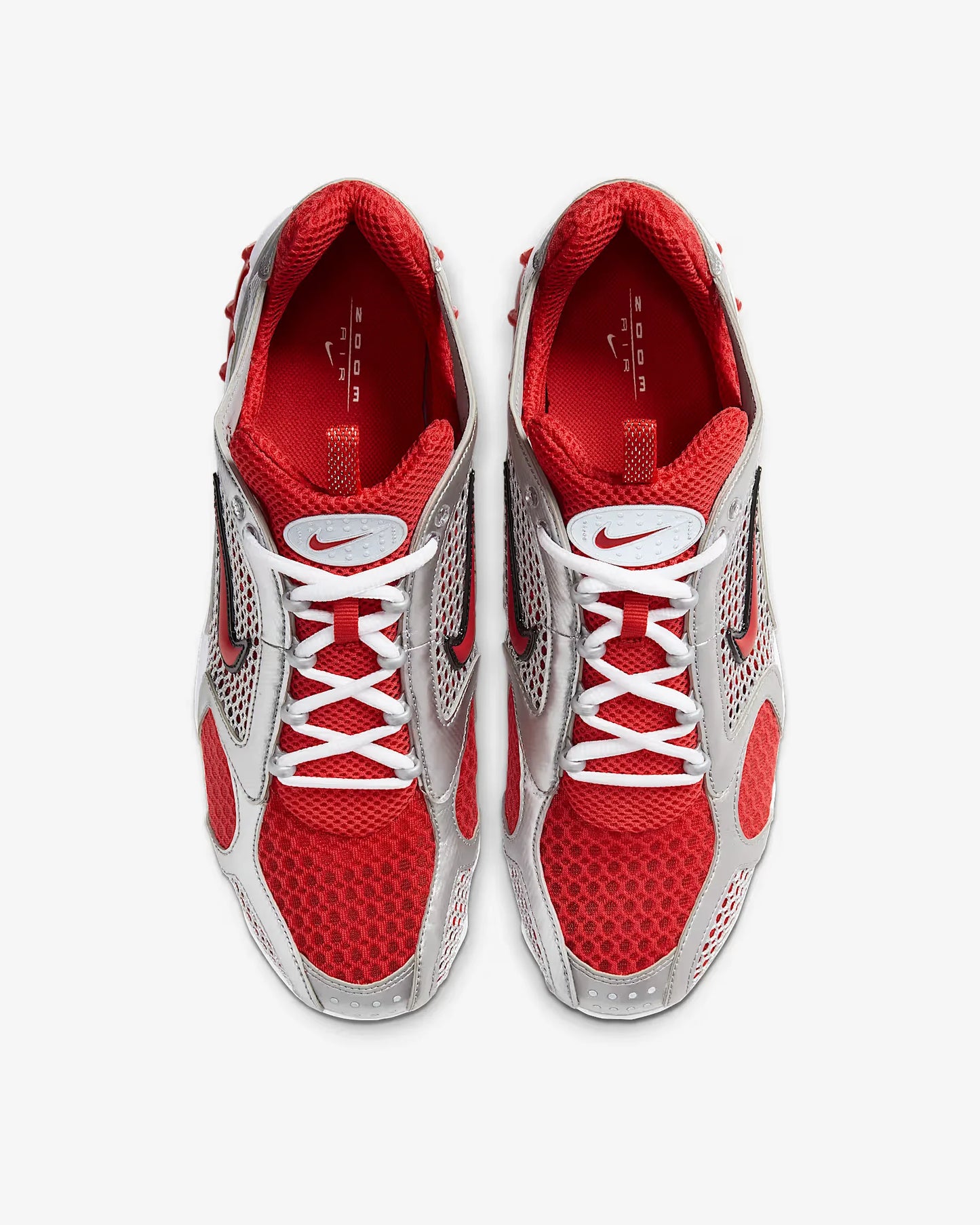 Nike Air Zoom Spiridon Cage 2 Unisex Low-Top Casual Shoes Sport Wear Resistant Grey Red Lifestyle Footwear CJ1288-600