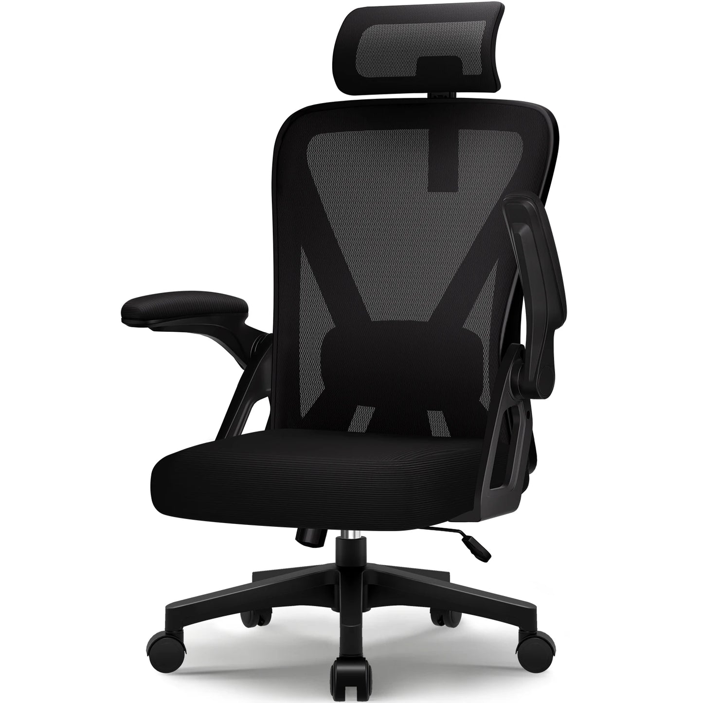 Office Chair Ergonomic Reclining 90°-135°, Desk Chair with Lumbar Support, Computer Chair Adjustable Headrest, Living Room Chairs