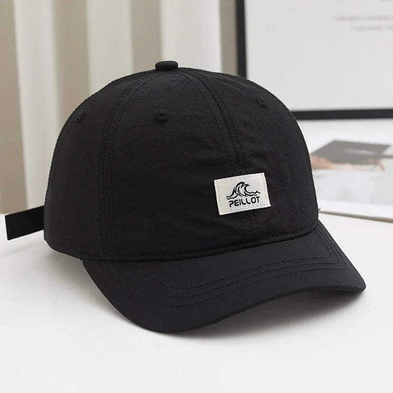 A Men'S Short-Brim Cap, New Summer Style, Breathable And Quick-Drying Baseball Hat, Lightweight Soft-Top Duckbill Cap for Women
